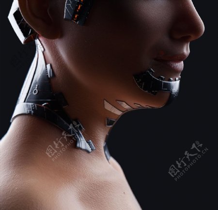 C4D模型人物人体模型机器图片