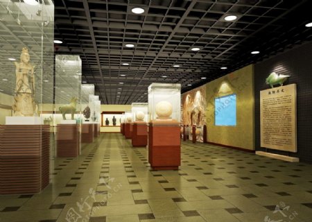 商業空間中式古樸博物館圖片