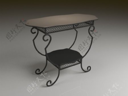 3D欧式玄关桌