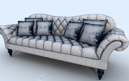 沙发欧式模型