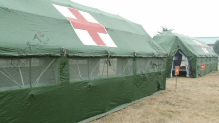 军用医疗帐篷外观视频高清