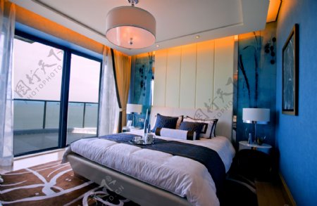 现代地中海风格卧室