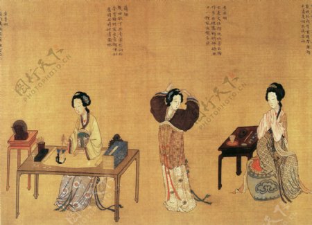 中国传统人物画国画