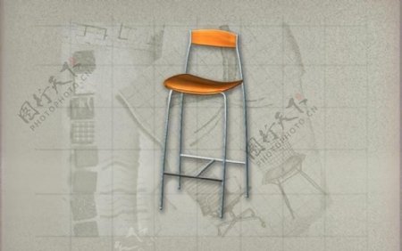 现代主义风格之椅子3D模型椅子083