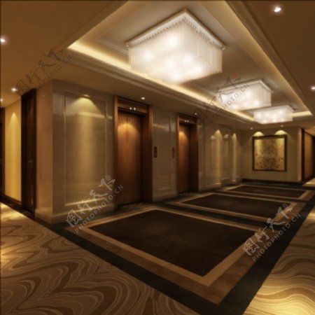 酒店走廊模型