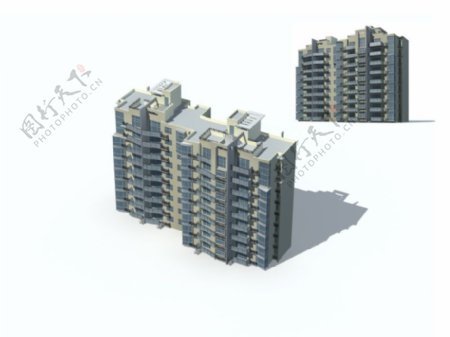小高层建筑模型