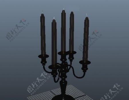 蜡烛烛台3D模型
