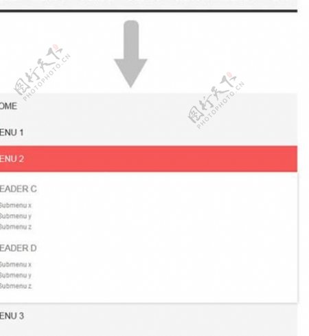 css3ui响应导航图片