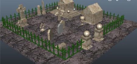 祭坛围栏游戏模型