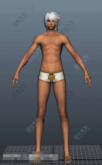 裸身男生模型