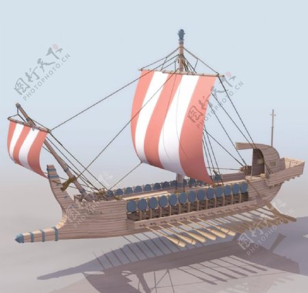 GREEK古代帆船模型01