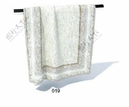 家居用品毛巾素材3d模型下载11