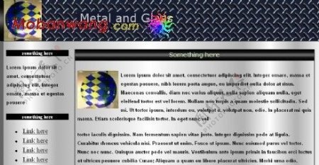 金属玻璃质感企业网站模板