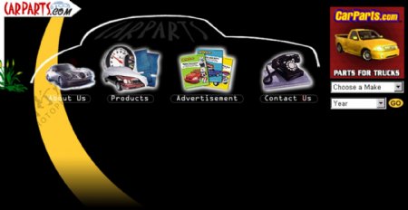 汽车零件生产企业网页模板