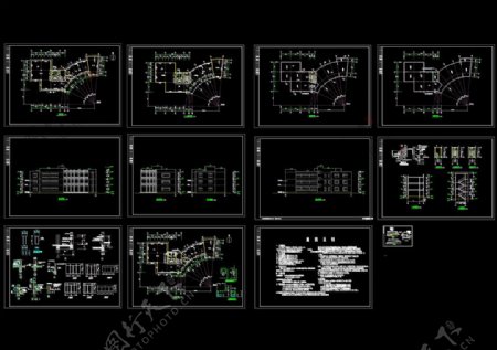 会所全套建筑施工图