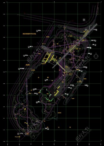 园林铺装cad图纸