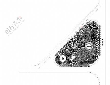 三角岛绿化CAD图纸