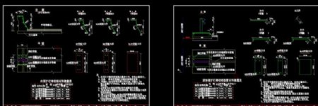 护栏伸缩缝装置构造cad图纸