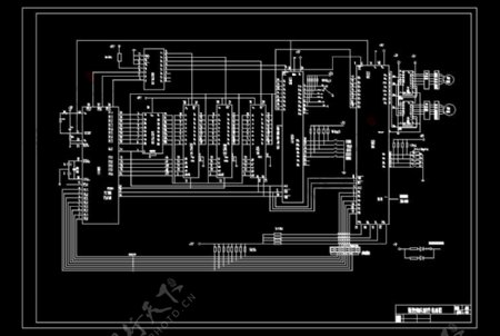 数控铣床硬件电路图CAD图纸
