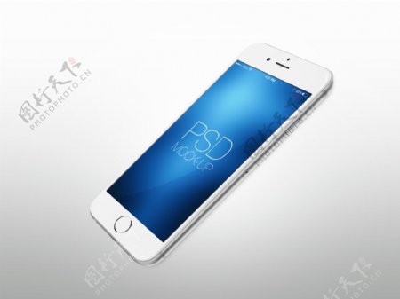 白苹果手机高清展示模型素UI设计