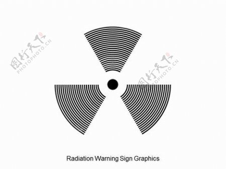 辐射警告标志图形