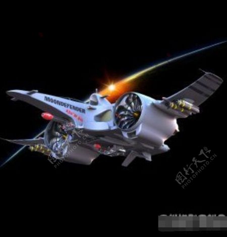 空间战斗机3D模型