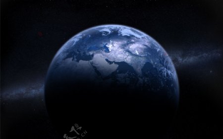 高清蓝色地球背景图片