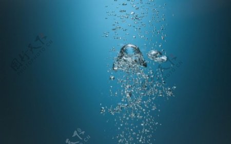 深海水泡背景图片素材