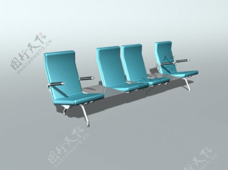 3d公共场合椅子模型
