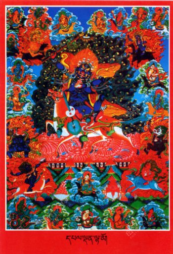 西藏日喀则唐卡佛教佛法佛经佛龛唐卡全大藏族文化10图片