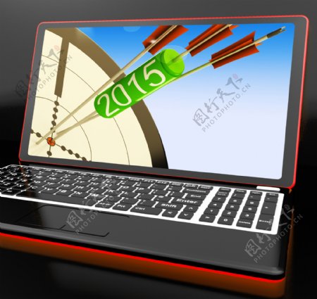2015箭上的笔记本电脑显示未来的目标计划