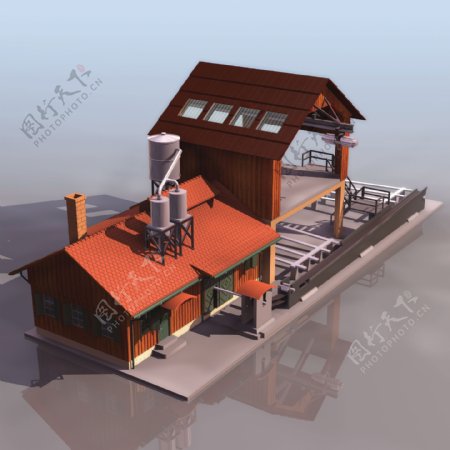SAWMILL锯木厂模型01
