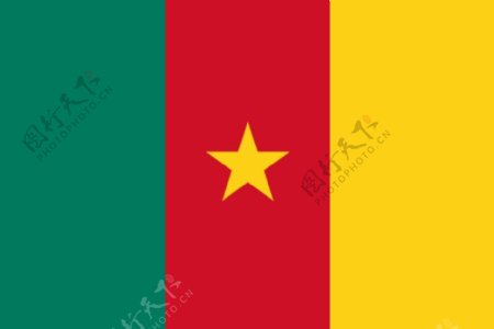 喀麦隆的剪贴画国旗
