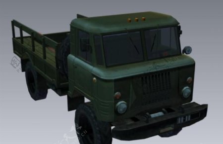 GAZ66军事卡车游戏低模
