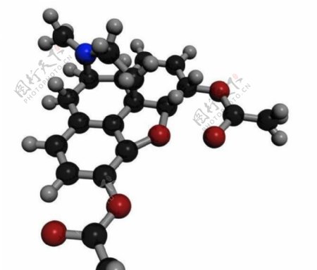 HeroinMoleculeStructure分子结构