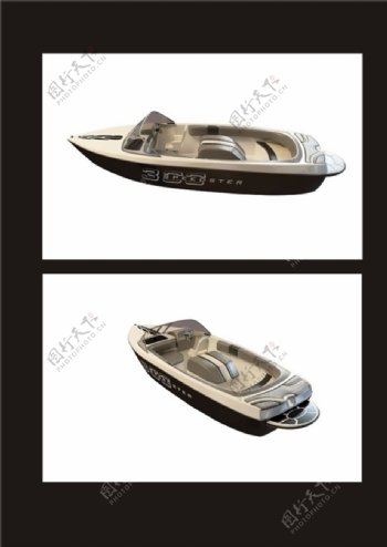 小型游艇3d模型
