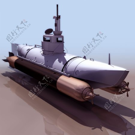 BIBER潜水艇模型01