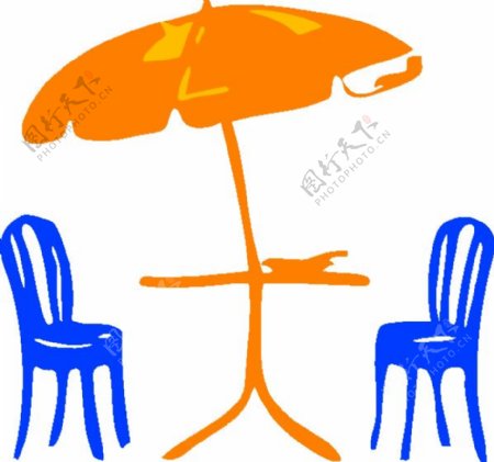 伞的剪贴画的座位