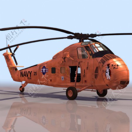 国际救援直升机模型