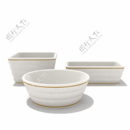 白陶瓷餐具