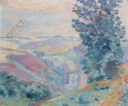 ArmandGuillauminLePuyBariou1918法国画家阿曼吉约曼armandguillaumin印象派风景人物田园油画装饰画