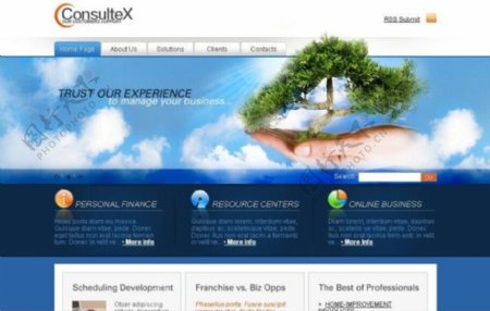 环保企业网站模板