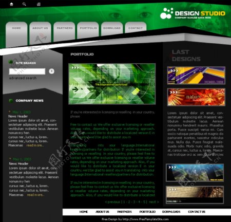 工业设计企业网站模板