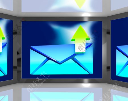 在屏幕上显示发送的电子邮件发送的邮件