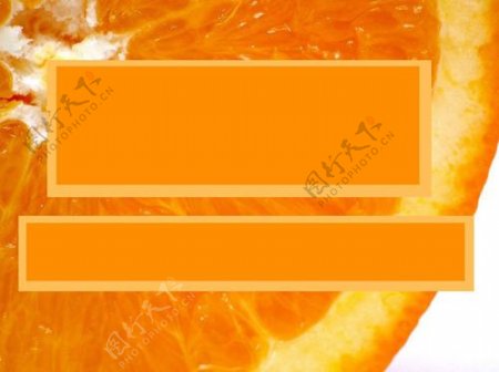橙色背景PPT模板
