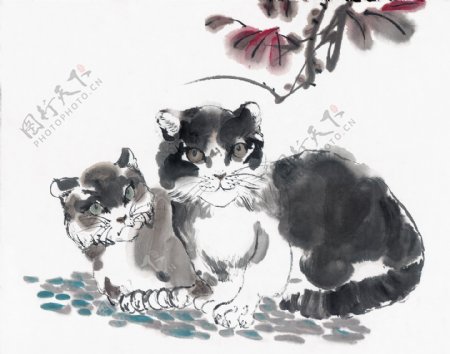 中国画猫51张图片