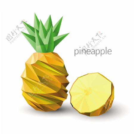 菠萝水果设计图片