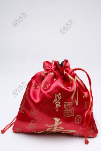 高清中国风素材福气袋