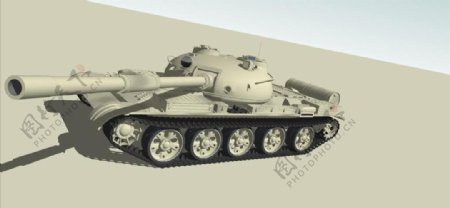 T62坦克SU模型