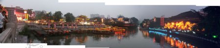秦淮河畔风景图片